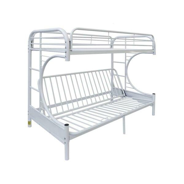 Eclipse Twin Over Queen Bunkbed, White - Extra Large, Acme, Mfr#: 02093WH